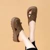 Fashion Shoes Cover Toe Slippers Casual Slipers Women Slides Platform Luxury 2025 Flat Summer Fashion Slippers Casual Flat Shoes Female