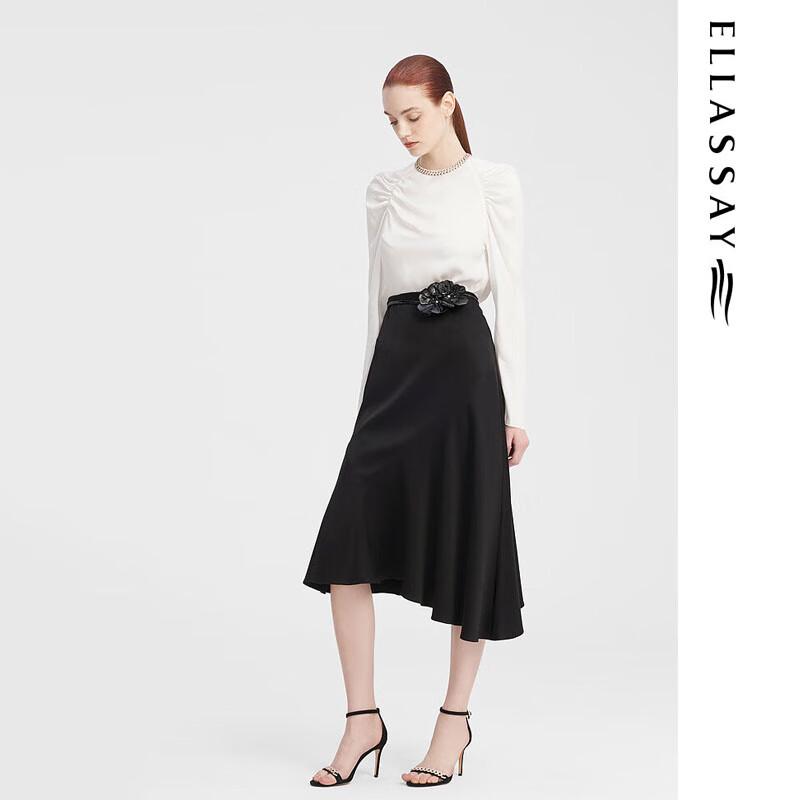 ELLASSAY Women's Elegant Acetate Blend Blouse