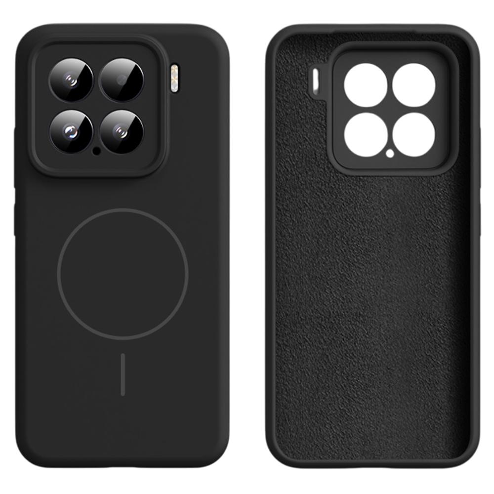 For Xiaomi 15 Case Compatible with MagSafe Soft Skin-Touch Liquid Silicone+PC Phone Cover