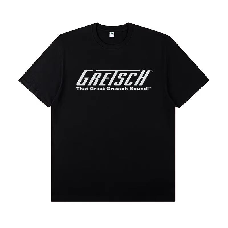 Gretsch Elektrická Kytara Instruunisext Periferie Tričko Rocková Kapela Zpěvák Kostým na Cvičení Neformální Unisex 2026 Letní Nové Tričko