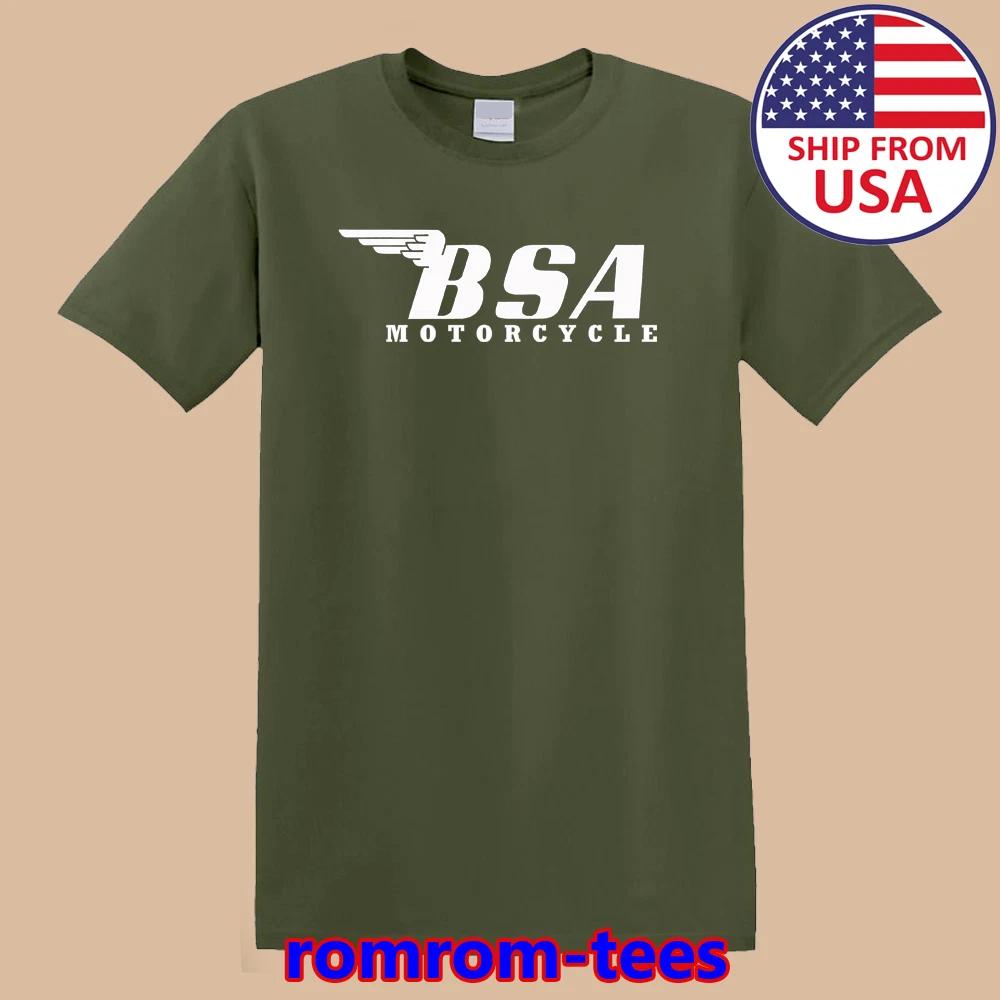 BSA Motorcycles Classic Army Green Size S-5XL