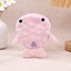 New Cartoon Plush Shark Coin Purse Zero Wallet Plush Animal Wallet For Kids Zipper Coin Bag Cute Pendant Data Cable Bag Gift