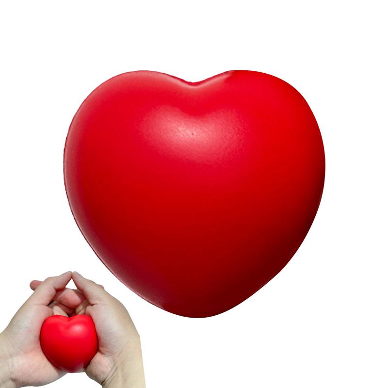 Squeeze Toys Heart Shaped Heart Stress Balls Funny Soft Anti Stress Ball 7cm PU Mini Foam Balls Proposal