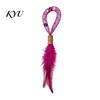 Durable Cat Chewing Toys Mesh Tube Toy with Silver Vine, Feather Interactive Enrichment for Indoor Play Built-in Bells, Stretchable Chew Cats Boredom