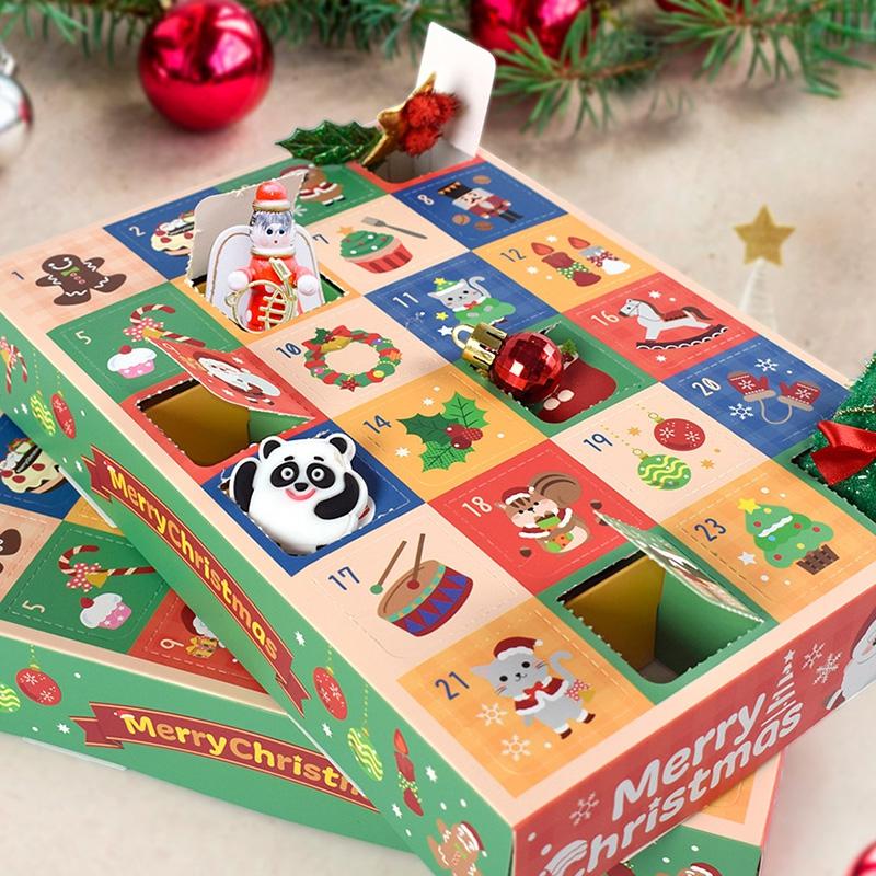 5pcs Christmas Gift Packaging Box 2026 Christmas New Year Blind Box Xmas Party DIY Blind Box Party Supplies