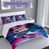 Minnie Mouse Party Decorations 3‑Piece Bedding Set,Soft Breathable Duvet Cover with 12 Pillowcases,Multi‑Scene for Bedroom Dorm,Perfect Holiday Birthd