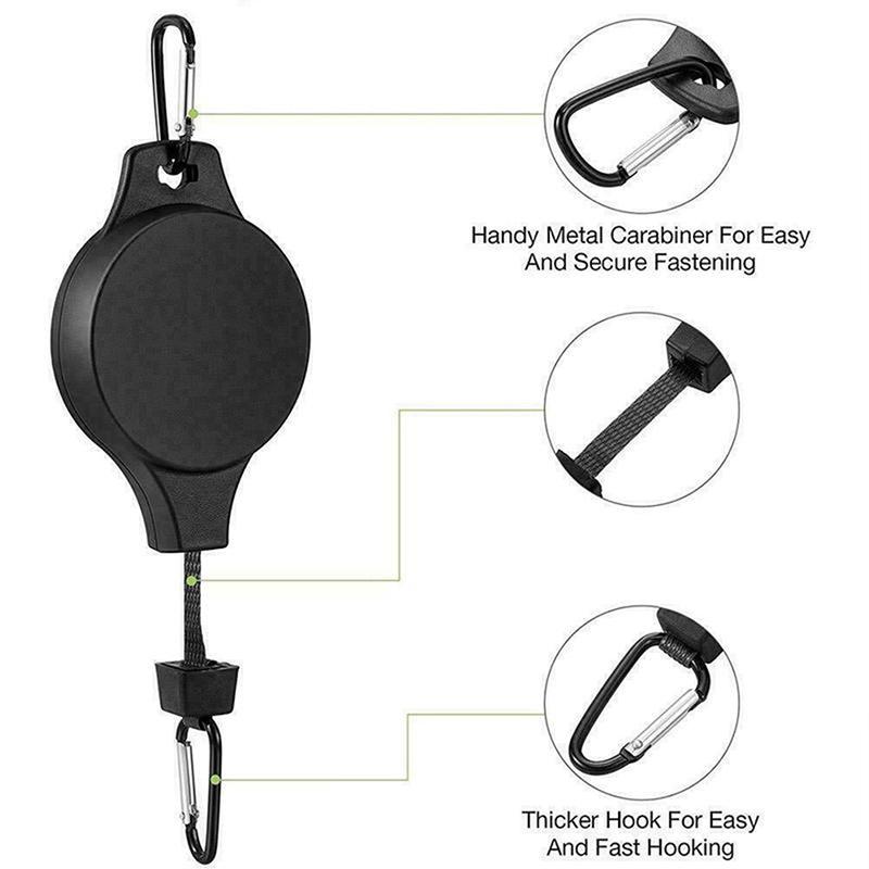 Plant Pulley Hook Retractable Plant Hook Pulley Adjustable Plant Hanging Pulley