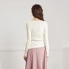 IEF 2025 Autumn French Elegant Slim Knit Top