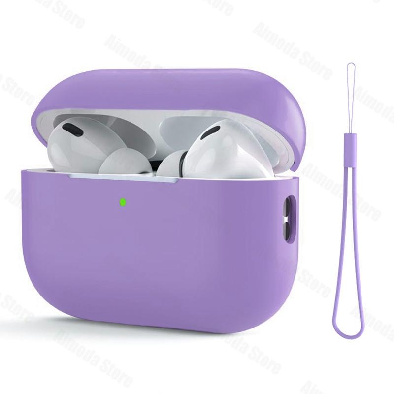 Case For Airpods Pro 2 Silicone Solid Wireless Headphone Cover For Apple Air Pod Pro2 2nd Generation Protective Shell