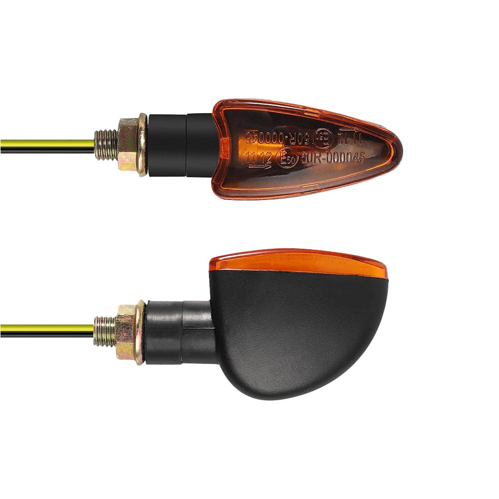 2PCS Super Bright Motorcycle Turn Signal Indicators Lights Front Rear Brake Lights Waterproof For DC12V Motorbike Scooter Quad Cruiser Off Road