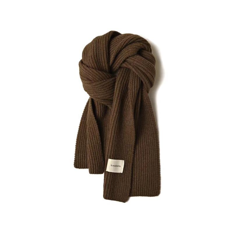 Autumn and winter new arctic velvet knitted scarf, versatile shawl warm knitted scarf neck protection thickened scarf