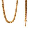 Catena Uomo Collana Lunga 6MM per Uomo 20" 23" 26" Colore Oro Acciaio Inossidabile Collane a Catena Piatta Serpente Catena Uomo Collana