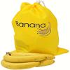 Banana-Themed Reusable Vegetable And Fruit Storage Bag - Lightweight, Washable Polyester Produce Pouch with Drawstring Closure