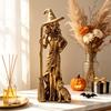 Figura de Bruja Vintage de Halloween, Adorno Decorativo de Mesa para Decoración del Hogar