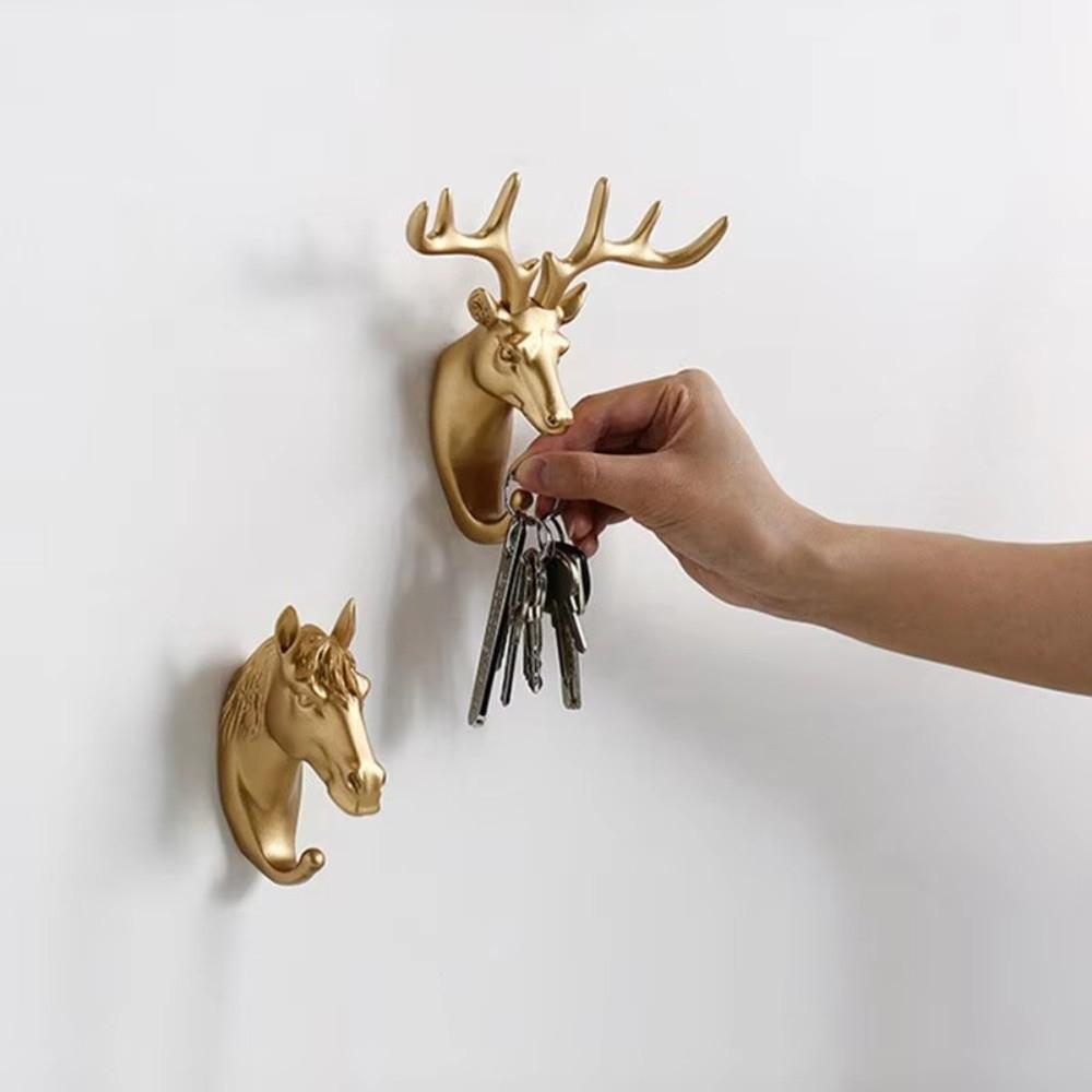 Multi-function Horse Deer Elephant Rack Wall Mounted Giraffe Hooks New Decorative Coat Caps Racks