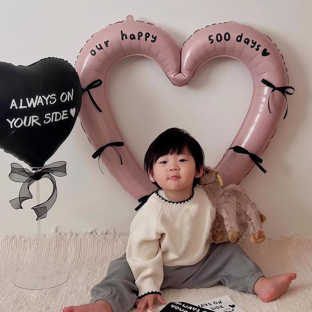 First Birthday Heart Photo Frame Balloon Decoration for Boys & Girls