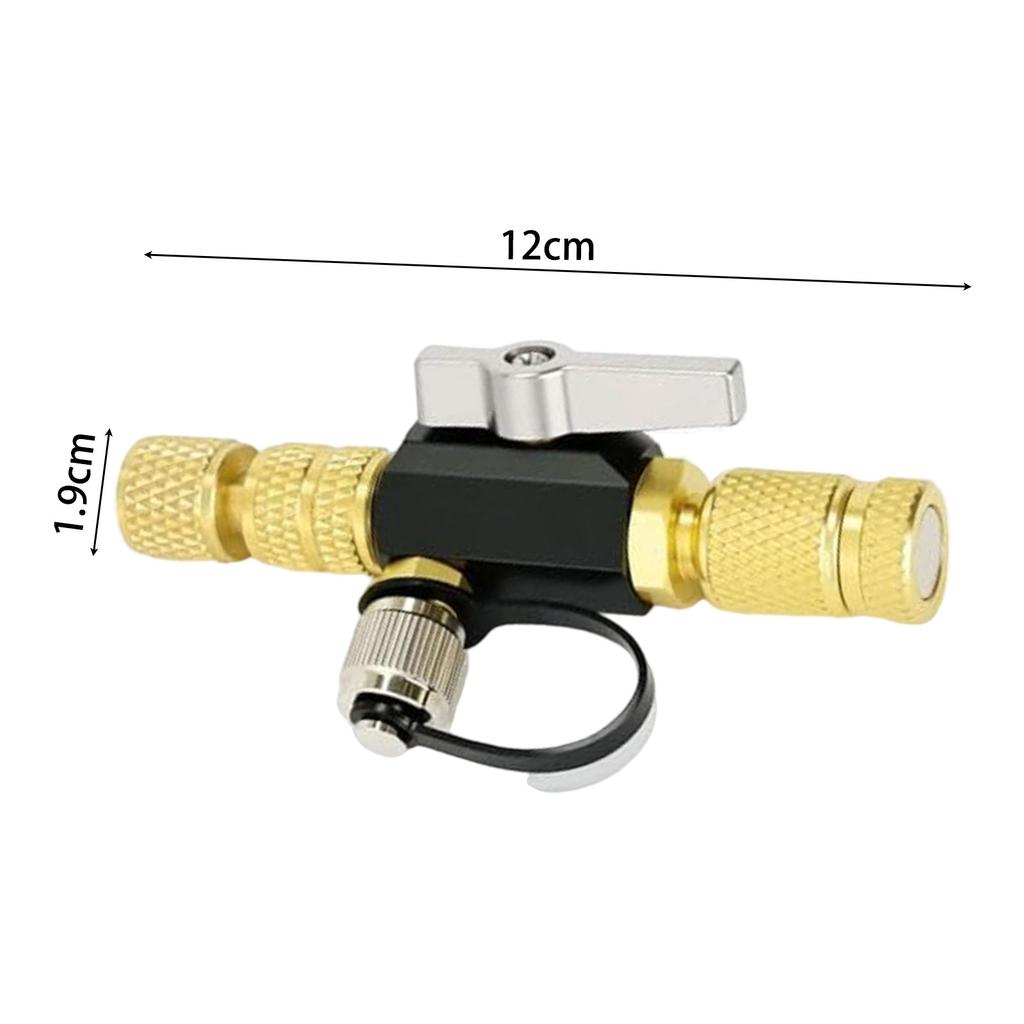 1 Set 1/4&5/16 In 1 Valve Core Removal Tool 20 Microns Vacuum-Rated Core Removal Tool Valve Core Disassembly Installation Tool