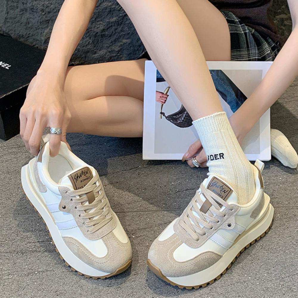 Pantofi casual pentru femei Pantofi de vară Pantofi sport cu șireturi, respirabili, pentru femei, cu platformă, pantofi de designer de lux