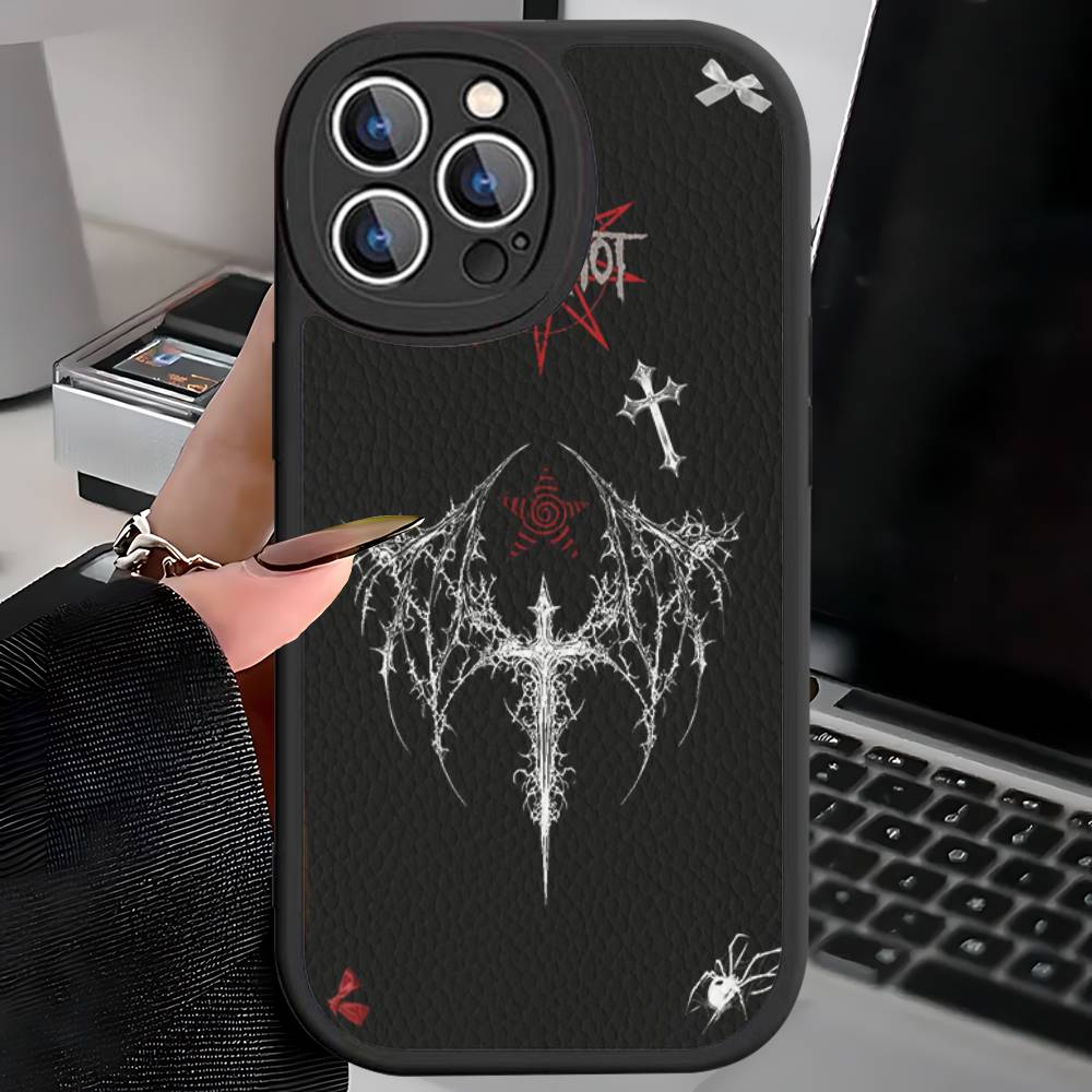 Slipknot Band Phone Cover For IPhone 16 15 14 13 12 11 Pro Max Plus Leather Soft Case