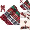 Colorful Christmas Plaid Ribbon Set For Diy Gift Wrapping And Bow Decor