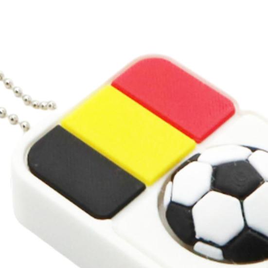 Football Clicker Fidget Toy with Ball Chain Stress Relief National Flag Football Decompression Button Keychain Pendant Backpack Charm Fans Gift