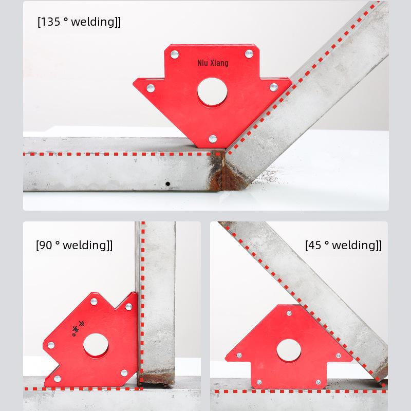 Magnetic Welding Fixture: Multi-Angle Positioning Tool & 90° Triangle Ruler