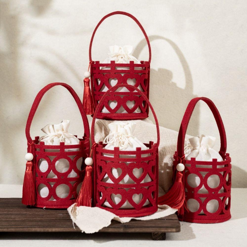 

Bride and Groom Party Supplies Handbag Wedding Handle Bag Wedding-favor Gift Package Bag Candy Bag 12cm-B