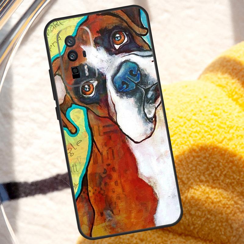 Boxer Dog Case For Xiaomi 13T 12T 11T 13 Pro 14 Ultra 12 Lite POCO F5 M6 X6 Pro X5 X3 F3 M5s Cover