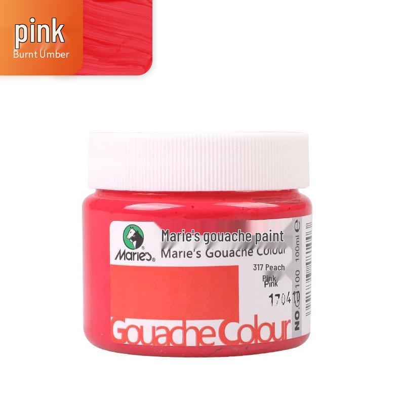 Mali Afwasbare Gouache Verf 100ml - Handgeschilderde Kleuren voor Kinderen en Studenten