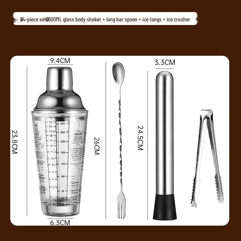 Cocktail Shaker Bartender Tool Set