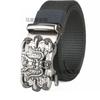 Belt, Men's Automatic Buckle Toothless Business Casual Men's Belt, Young People's Personality Trendy Nylon Canvas