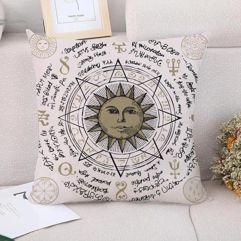 Sun and Moon Decorative Pillowcase Living Room Office Home Pillowcase Car Ornaments