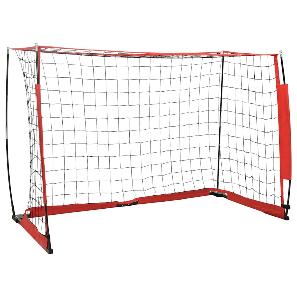 vidaXL Fußballtor 184x91x124,5 cm Stahl schwarz