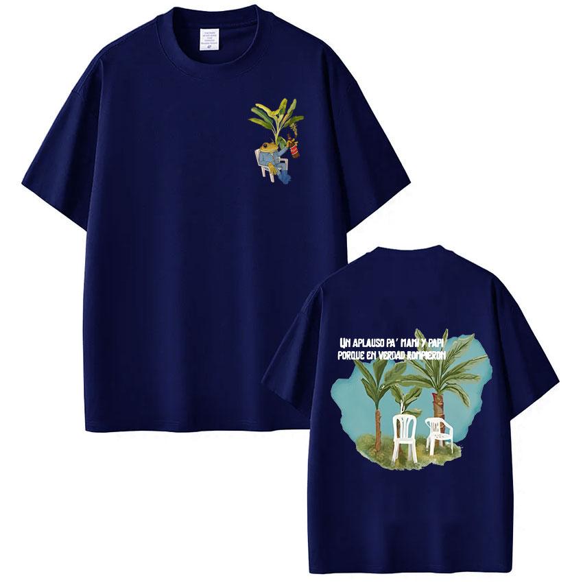 T-shirts Rapper Bad Bunny Debi Tirar Mas Fotos DTMF T-shirts Unisex Vêtements Femme Mode Décontracté Manches Courtes T-shirt Oversize