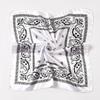 1Pc Square Elegant Bandana Fashionable Hijab Flight Attendants Women's Scarfs Polyester 50x50CM