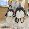 Cute Penguin Plush Backpack Female Cartoon All-match Student Commuting Bag Niche Light Travel Soft Girl