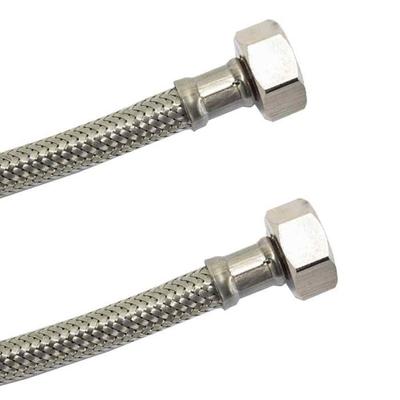 1/2" Stainless Steel Armored Hose for Sanitary Installations, Flexible and DVGW Certified