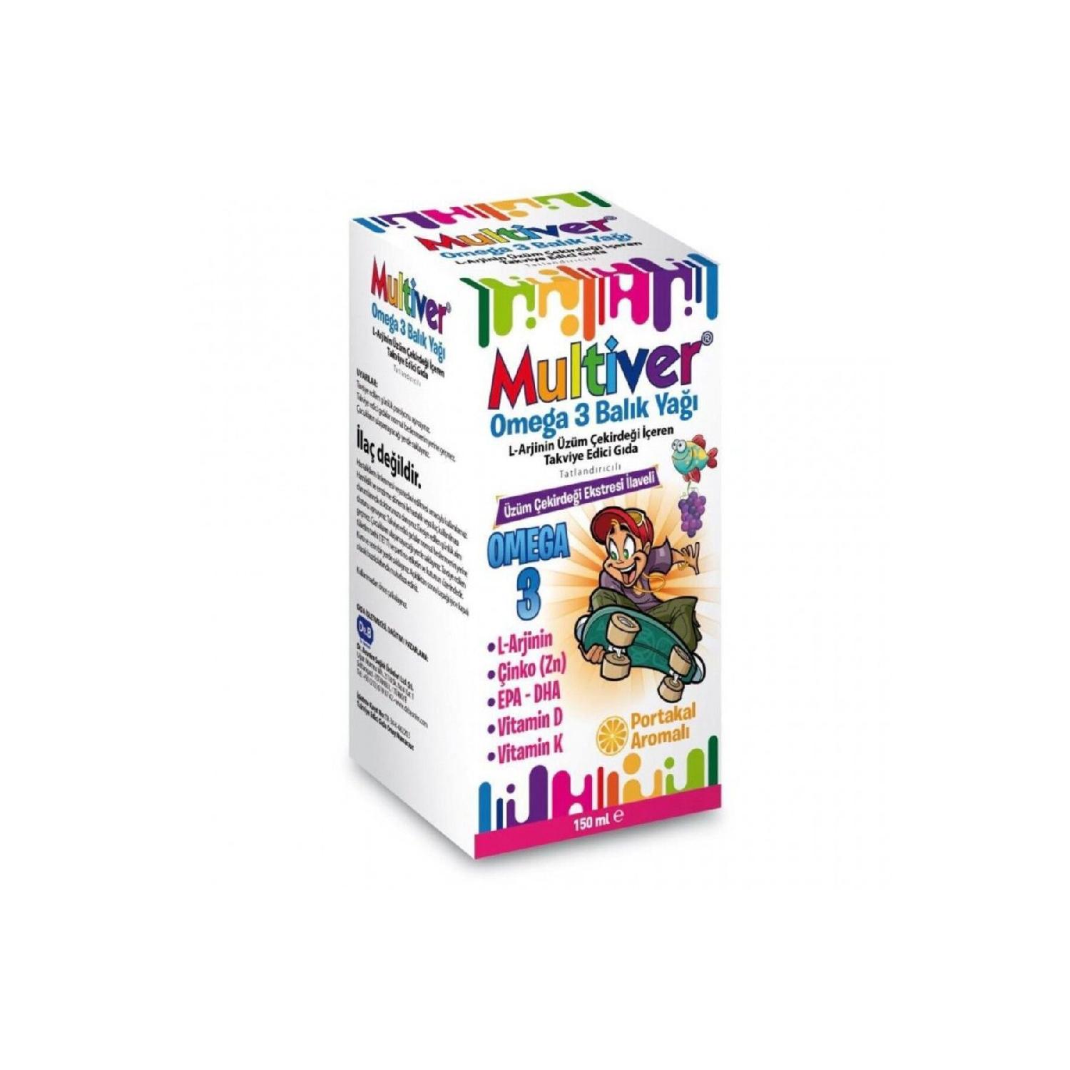 

Multiver Omega 3 Orange Flow Fish Oil 150 Ml