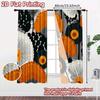 2pcs, 2D FLAT PRINTING Curtains (Without Rod) Geometric Flow(1) Holiday Halloween Christmas Printed Curtains Versatile Polyester