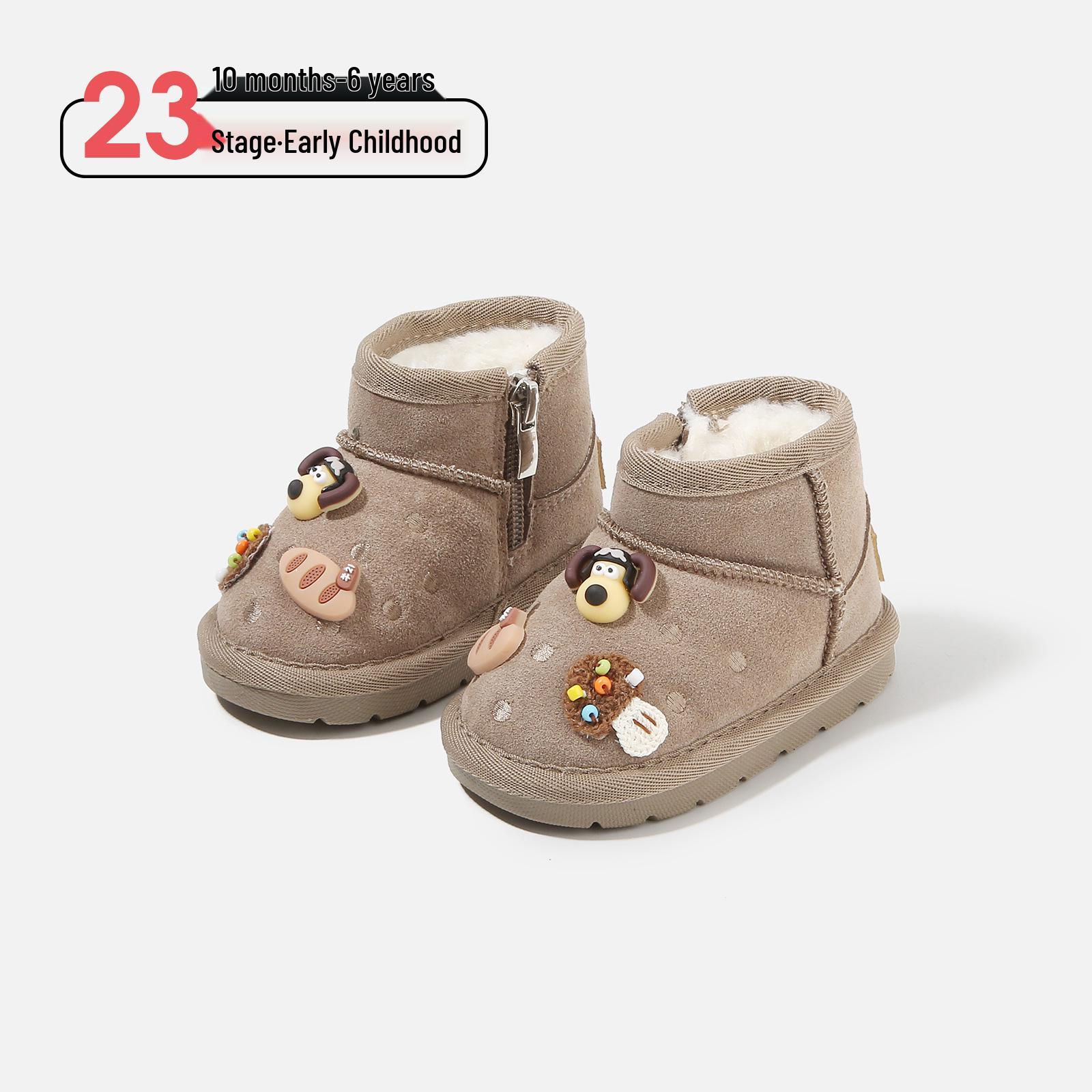 

2025 Autumn/Winter Cute Cartoon Unisex Snow Boots for Kids: Stylish, Versatile, and Fashionable Baby Footwear Factory Order Price 16-20 (120 pairs) хакі