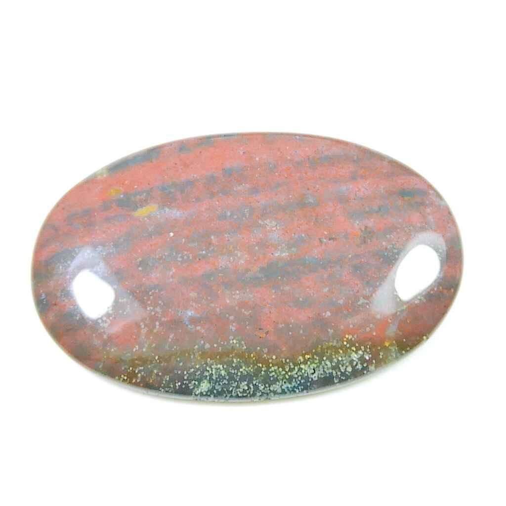 40Cts. Bloodstone Oval Healing Crytsal Cabochon Loose Gemstone 26X42X04MM SK-2314
