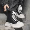 2025 Men's High-Top Thick-Soled Zipper Martin Boots - Fashionable and Versatile Autumn Footwear