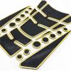 3D Fish Bone Decals Modification Accessories Motorcycle Fuel Tank Stickers Dots Multicolor Edge