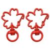 31X39mm Candy Colored Alloy Shell Shaped Spring Buckle Special-shaped DIY keychain Accessories Creative Accessories Hanging Ornaments