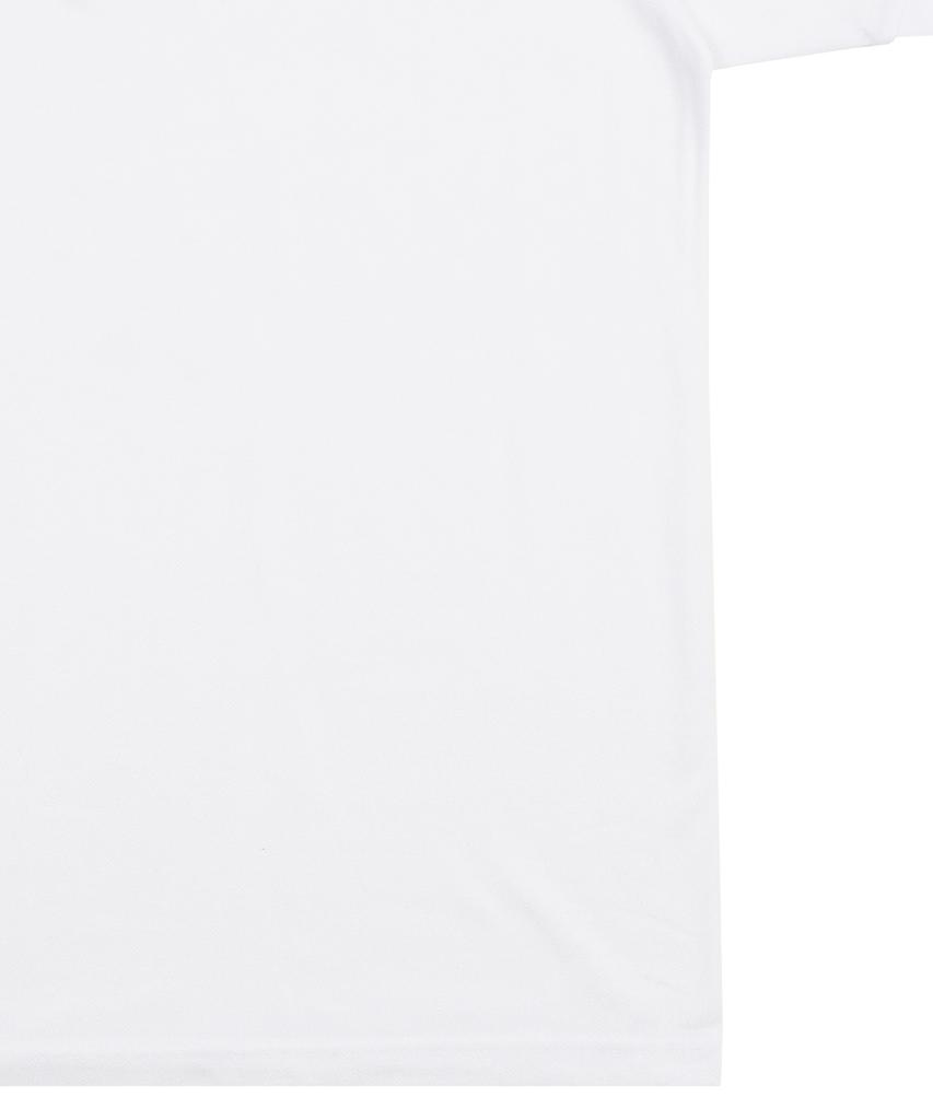 GRAVER [Unisex] Bear Embroidered Pique Short Sleeve T-Shirt_White