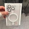 Luksusowe Ultra Cienkie Matowe Etui do iPhone 15 14 Plus 13 12 11 Pro Max Do Magsafe Ładowanie Bezprzewodowe Magnetyczne Przezroczyste Odporne na Wstrząsy Pokrowiec