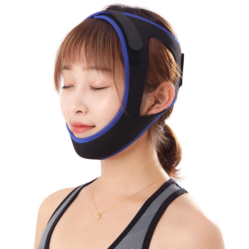Blue Triangle Chin Support Strap for Adult Snoring Relief