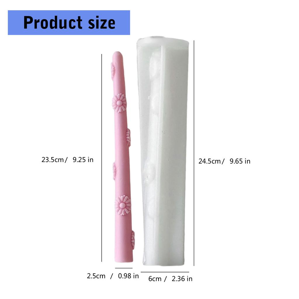 Heat Resistant Long Silicone Candle Mold Eco Friendly Silicone Mould for Long Bar Candles Perfect for Various Occasions