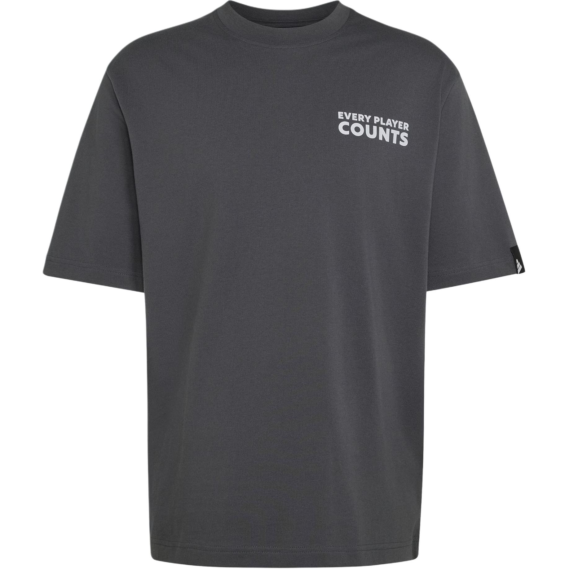 Adidas Verbiage Badge Cotton Sports Casual Loose Knit Short Sleeve T-Shirt Men Tops KB4890 M