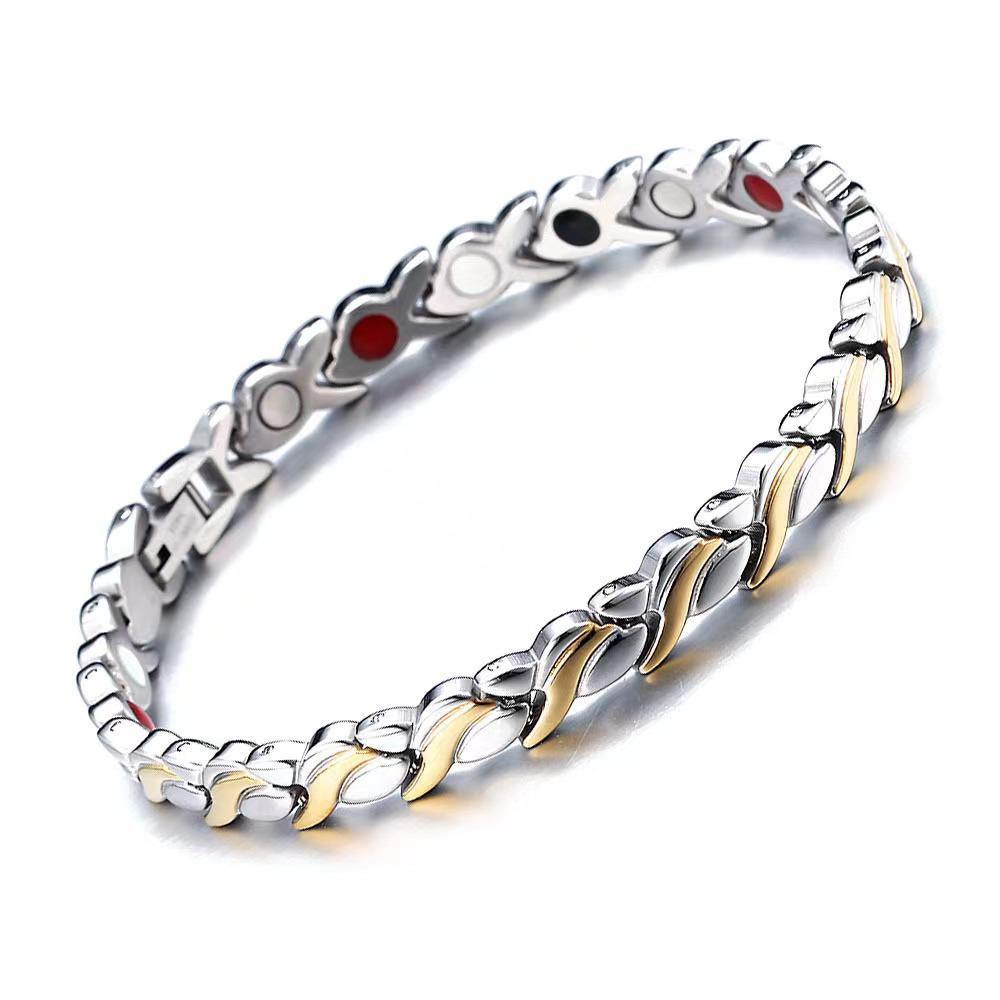 Temu Detachable Magnetic Couple Bracelet - European & American Style